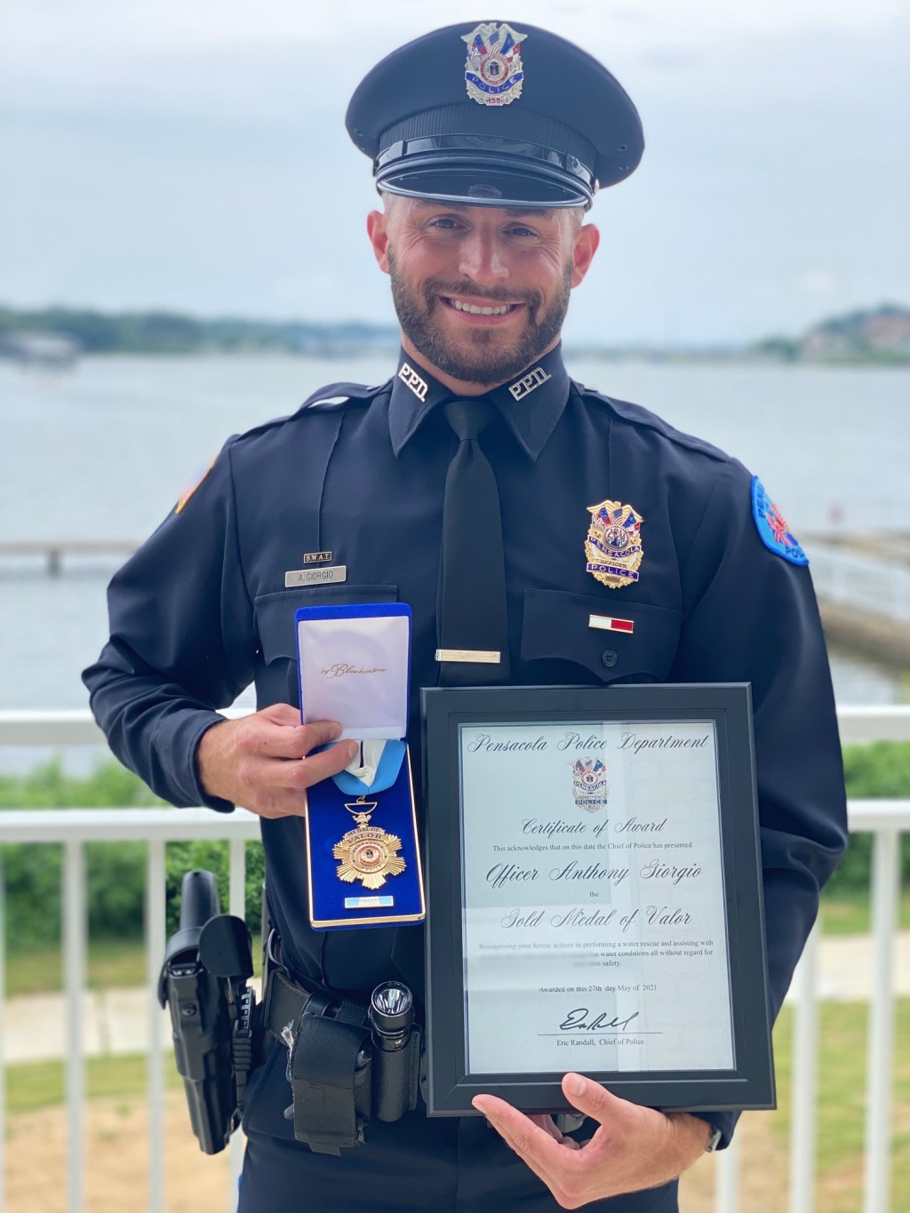 Pensacola Police Gold Medal of Valor Recipient Shares Inspiring Story